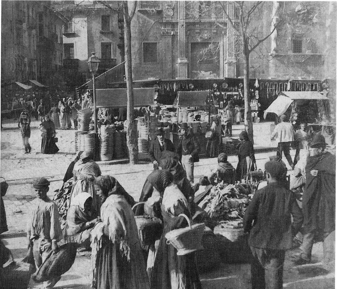 Archivo José Huguet. Fuente: Mercado Central. 100 años de nuestra historia. Ángel Martínez y Andrés Giménez.